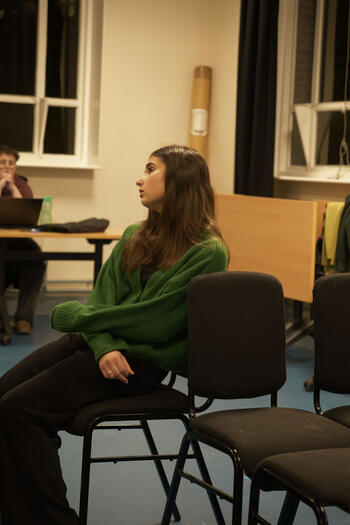 Carlita and Rob are both invested in the first Dress Rehearsal (By Charlie Rider)